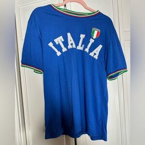 Vintage original Italia blue thick shirt size xl